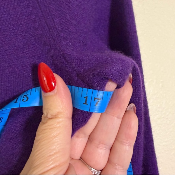Talbots Purple Cashmere Sweater, Size Small - Picture 5 of 6